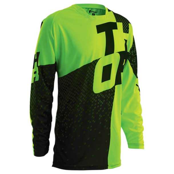 Thor Prime Tach Jersey black-flo green
