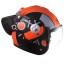 Roof Boxer V8 Graphic orange helmet 1