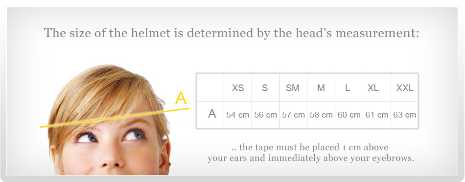 Helmets Size Chart helmets size chart