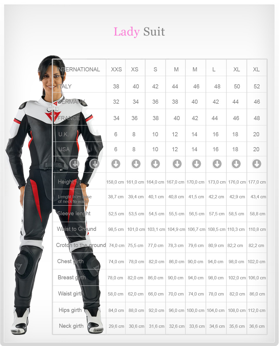 Lady Suit Size Chart lady suit size chart