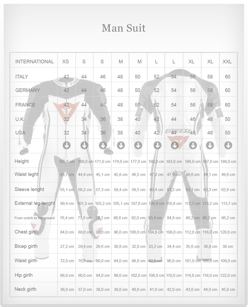 Man Suit Size Chart man suit size chart